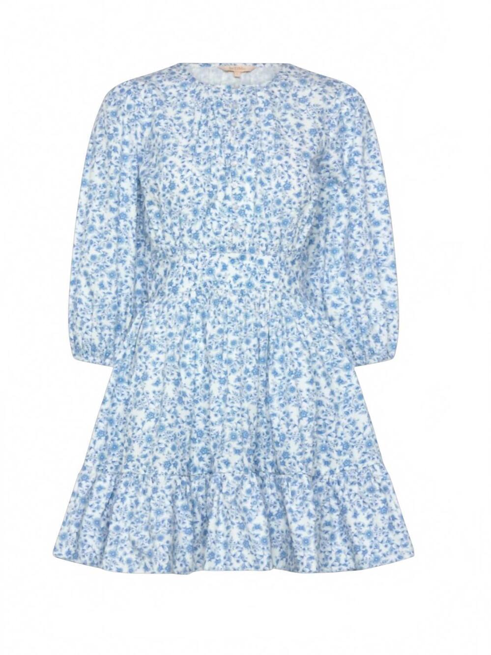 NEW BYTIMO women's poplin mini dress in azuremeadow